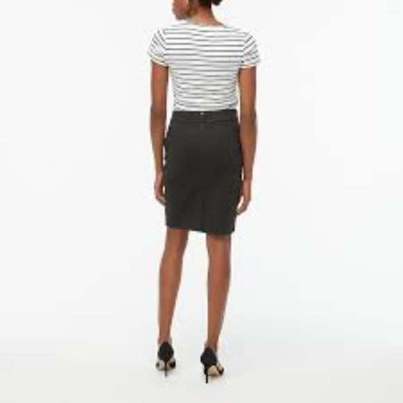 J. Crew Dark Brown Pencil Skirt w/ Pockets Like New Size 2 - Picture 9 of 12